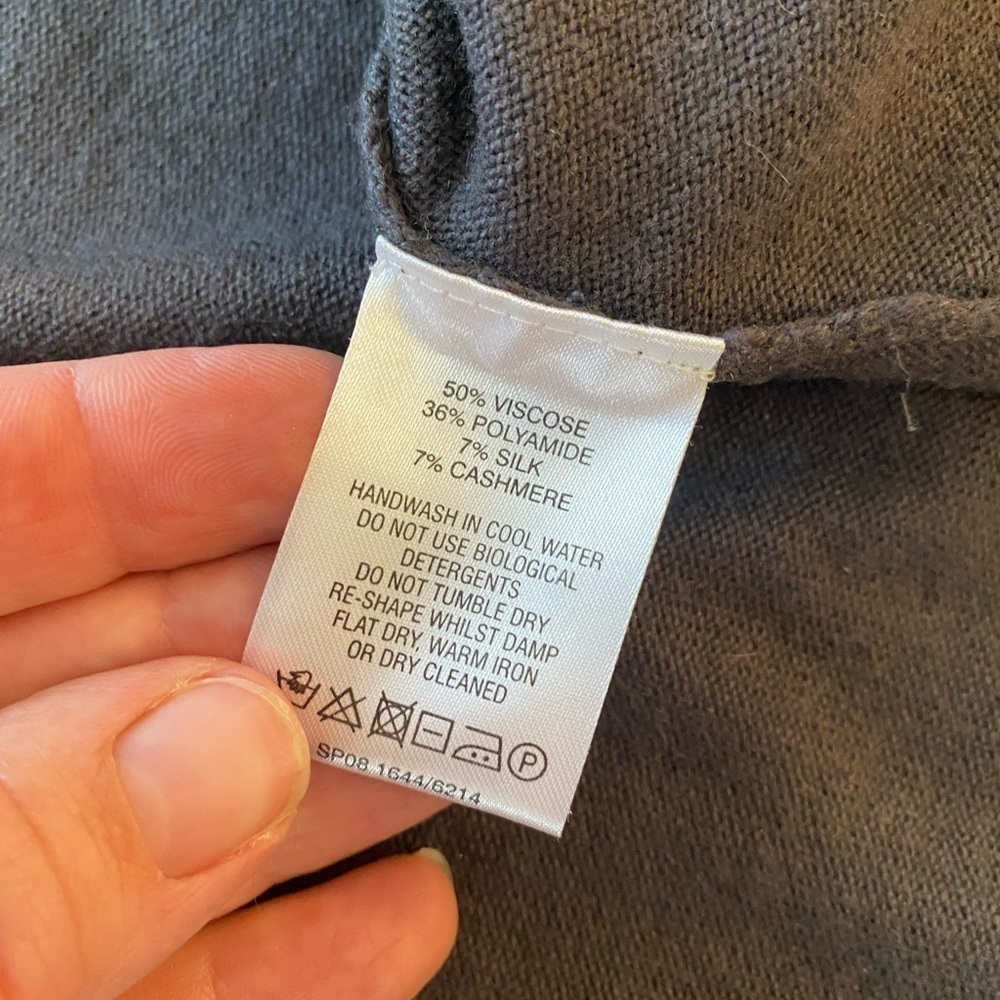 Fenn Wright Manson Cardigan with Silk, Cashmere, Polymide, and viscose Sz 10Y - Picture 5 of 6